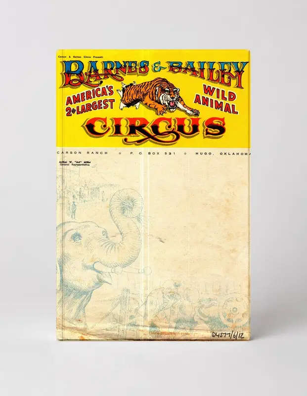 Barnes & Bailey Wild Animal Circus Vintage Lithograph Poster Canvas Wall Art