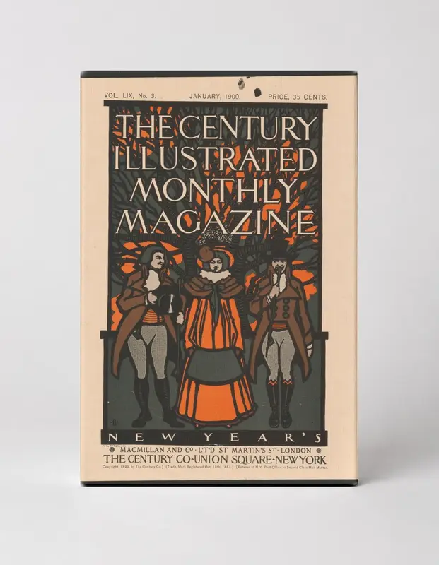 The Century Illustrated Monthly Magazine January 1900 - Vintage Lithograph Poster Wall Art