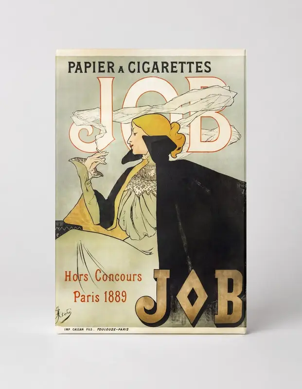 Job Cigarette Papers 1889 - Belle Époque Vintage Poster Wall Art