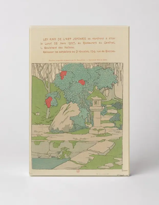 Les Amis de l'Art Japonais 1907 - Japanese Garden Vintage Poster Wall Art