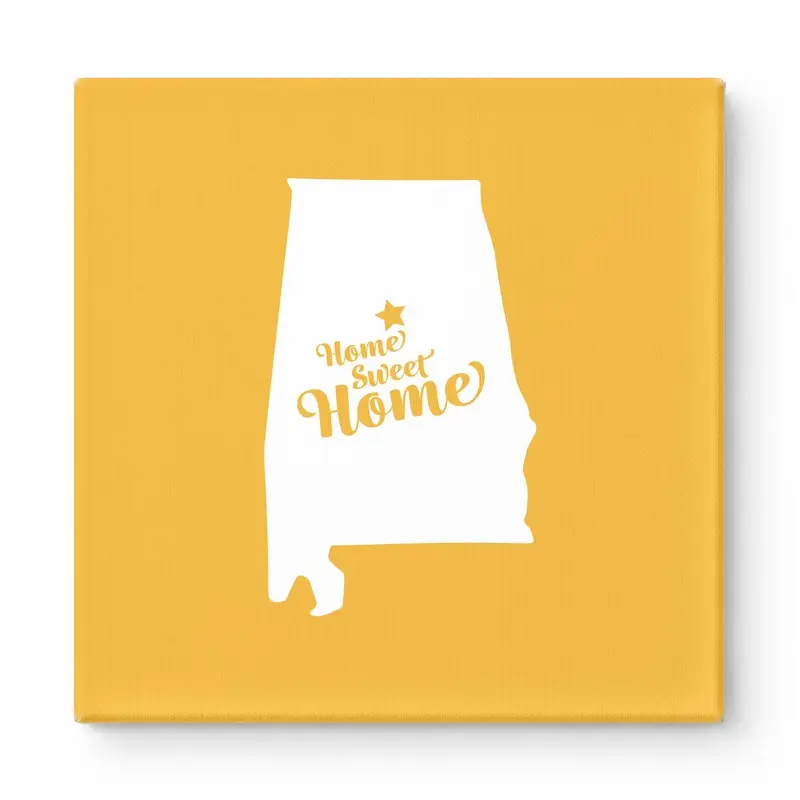 Home Sweet Montgomery — Alabama State Silhouette