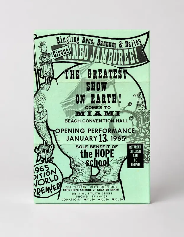 Ringling Bros Barnum Bailey Jumbo Jamboree 1965 - Vintage Circus Poster Wall Art