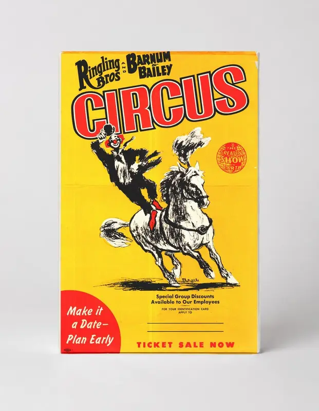 Ringling Bros Barnum Bailey Circus Vintage Advertising Poster Canvas Wall Art