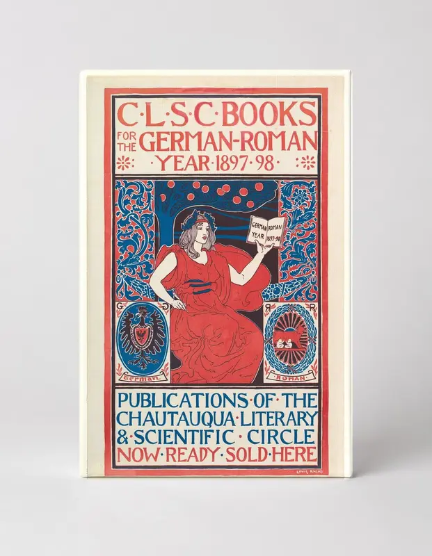 CLSC Books German-Roman Year 1897-98 - Victorian Literary Vintage Poster Wall Art