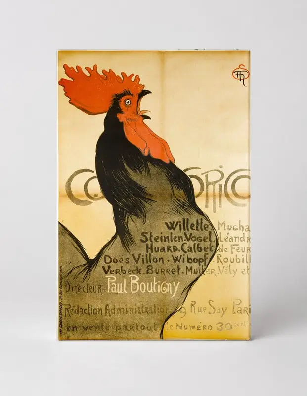 Cocorico 1899 - Belle Époque French Rooster Vintage Poster Wall Art