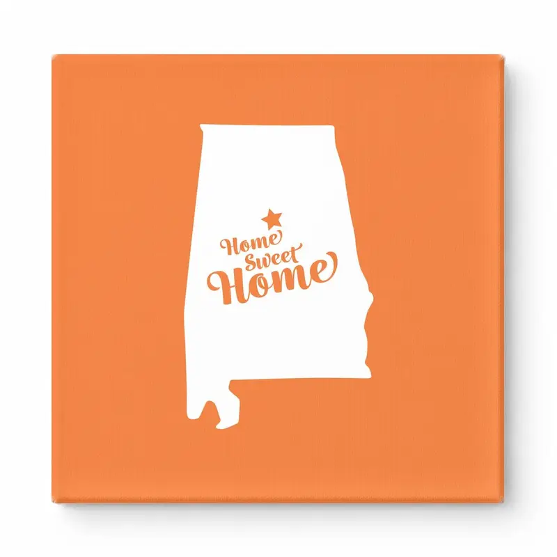 Home Sweet Montgomery — Alabama State Silhouette