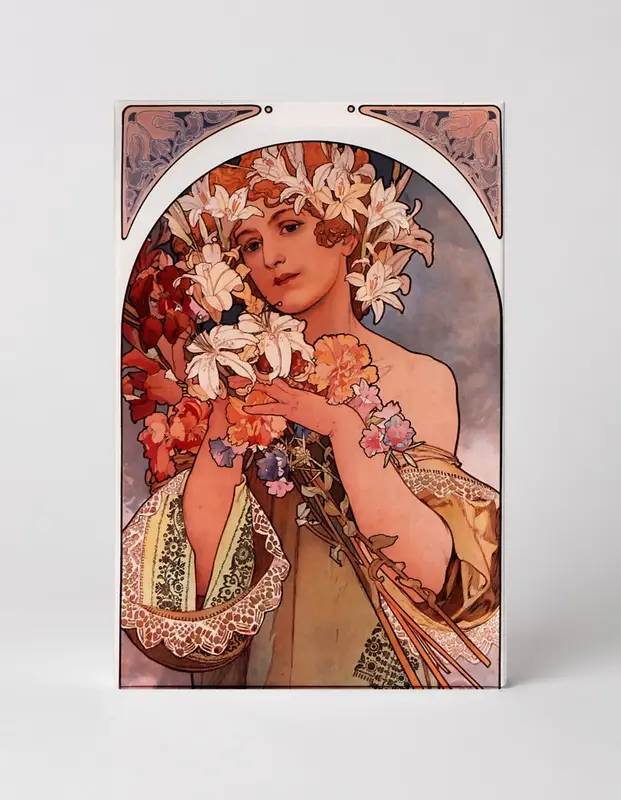 Flower 1897 - Art Nouveau Alphonse Mucha Vintage Poster Wall Art