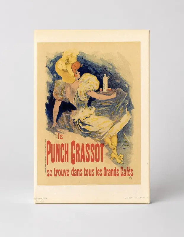 Le Punch Grassot 1890s - Belle Époque French Advertising Vintage Poster Wall Art