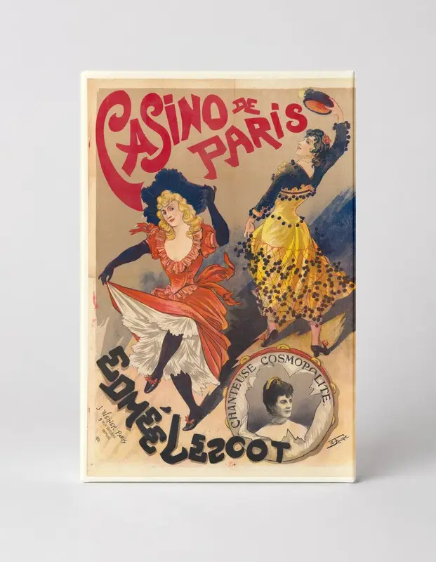 Casino de Paris Edmée Lescot 1890s - Belle Époque Vintage Poster Wall Art