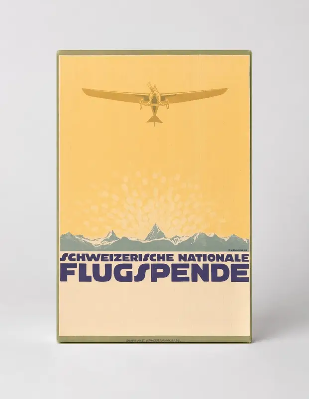 Schweizerische Nationale Flugspende 1913 - Vintage Aviation Poster Wall Art