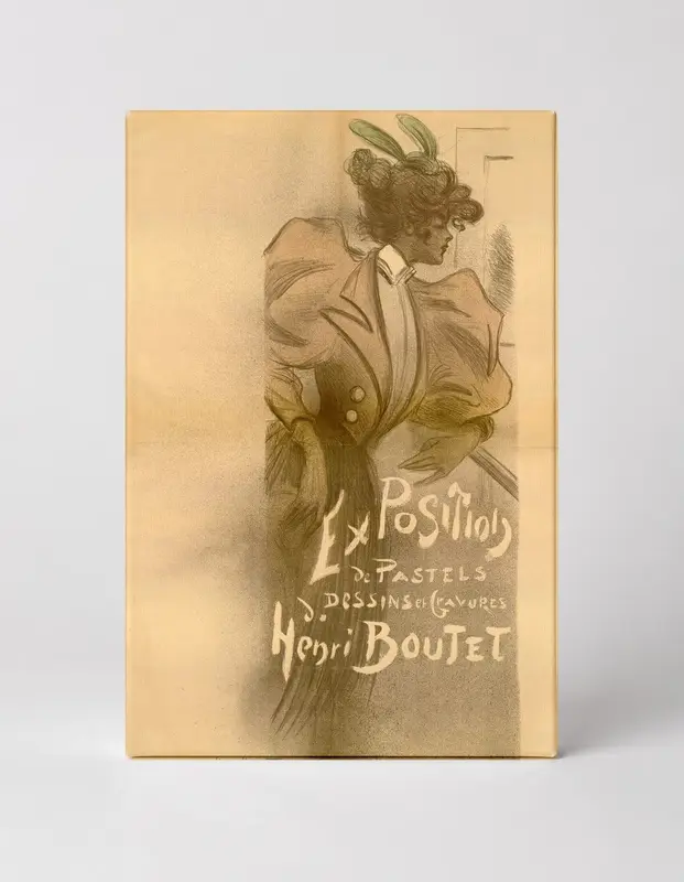Exposition de Pastels Henri Boutet 1900 - Belle Époque Vintage Poster Wall Art