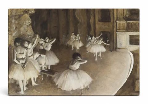 Ballet Rehearsal on Stage (1874)