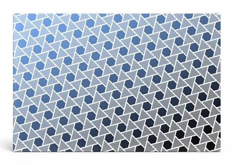 Blue Hexagon Gradient Pattern