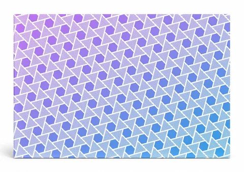 Hexagon Grid Gradient Pattern