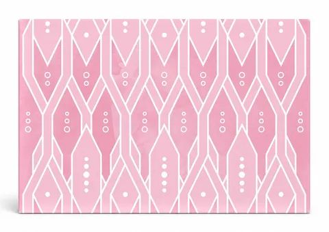 Pink Geometric Diamond Pattern