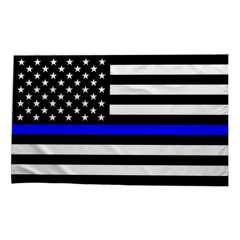 Thin Blue Line American Flag