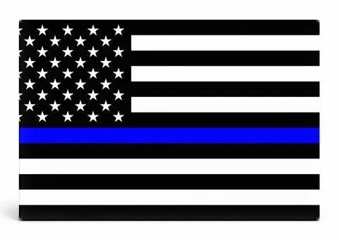 Thin Blue Line American Flag