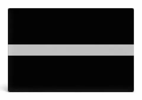 Thin Silver Line Flag