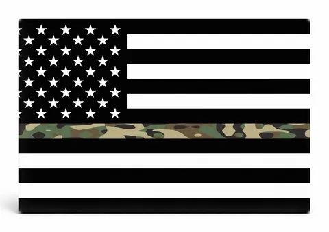 Thin Camo Line American Flag