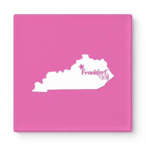 Home Sweet Frankfort — Kentucky State Silhouette