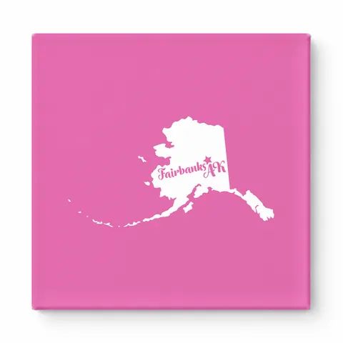 Home Sweet Fairbanks — Alaska State Silhouette