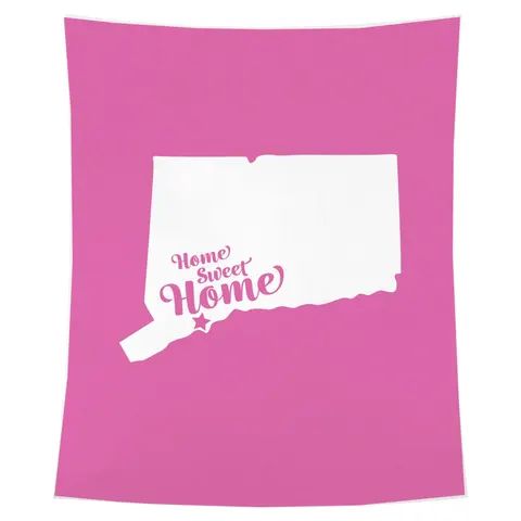 Home Sweet Waterbury — Connecticut State Silhouette