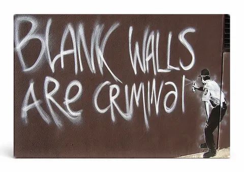 Blank Walls are Criminal — Street Art Print