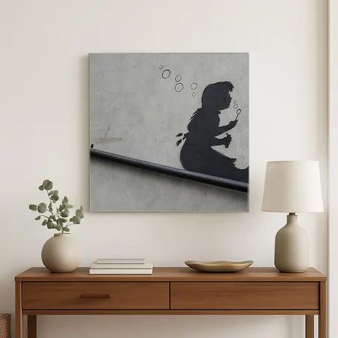 Bubble Girl — Street Art Print