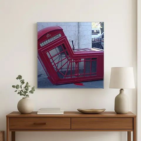 Death of a Telephone Box Angle — Street Art Print