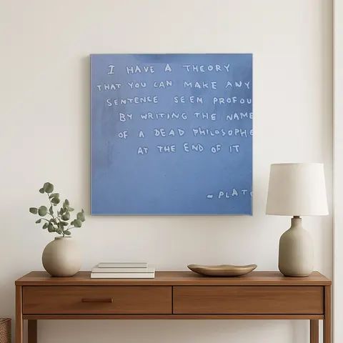 Fake Plato Quote — Street Art Print