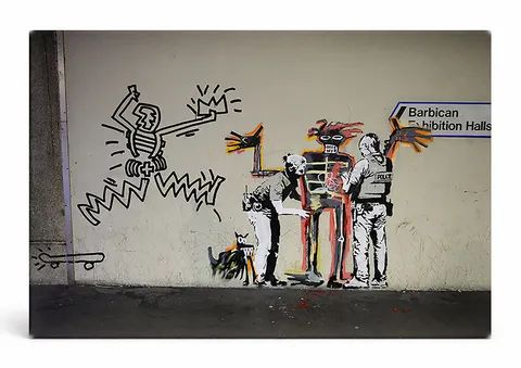Welcomed by the Police — Street Art Print