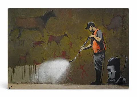 Cave Painting Removal — Street Art Print