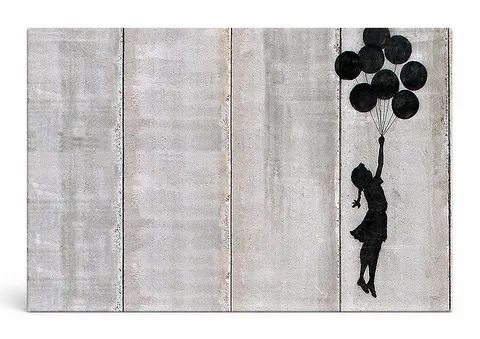 Flying Balloon Girl — Street Art Print