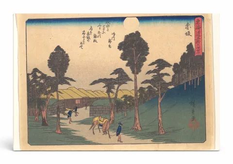 Akasaka, from the series The Fifty-three Stations of the Tōkaidō (c. 1833–1834)