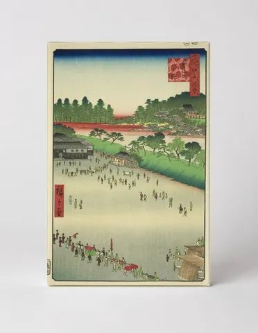 Shiba Shinmei Shrine and Zōjōji Temple (1858)