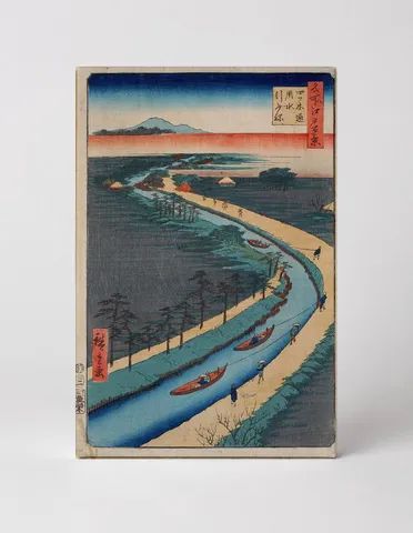 Towboats on the Yotsugi-dori Canal (1857)