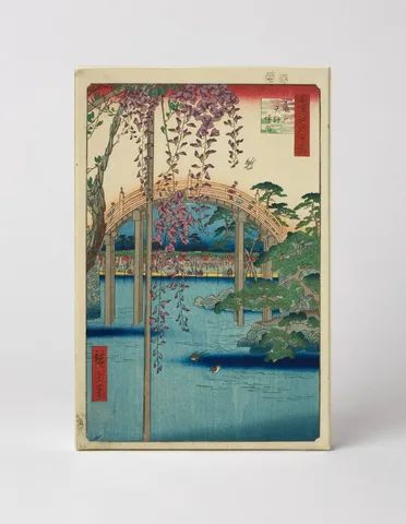 Inside Kameido Tenjin Shrine (1856)