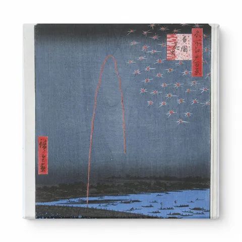 Fireworks at Ryogoku Bridge (1858)