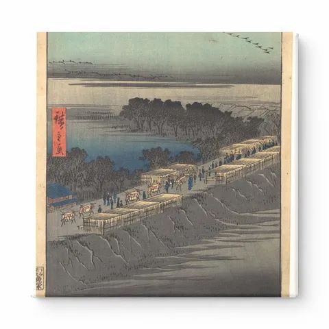 Nihon Embankment, Yoshiwara (1857)