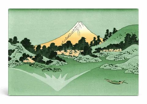 The Reflection of Mount Fuji in Lake Misaka (c. 1830–1832)