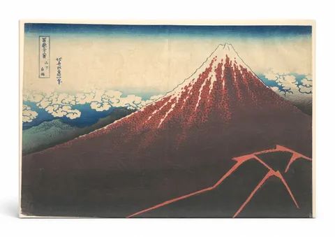 Rainstorm Beneath the Summit (Sanka Haku-u) (c. 1830–1832)