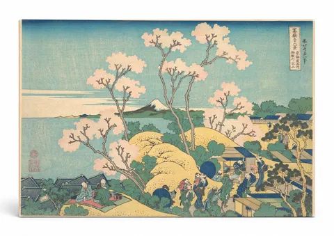 Fuji from Gotenyama at Shinagawa on the Tōkaidō (c. 1830–1832)