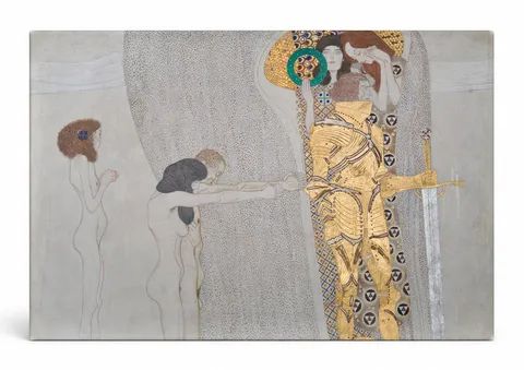 Beethoven Frieze – The Longing for Happiness (The Knight) (1902)