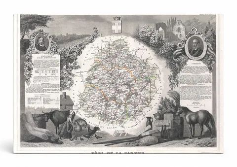 Département de la Sarthe, France (1852)