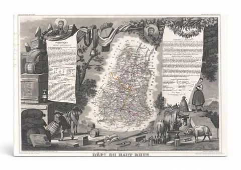 Département du Haut-Rhin, France (1852)
