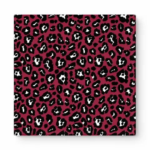 Burgundy & Black Leopard — National Football Teams