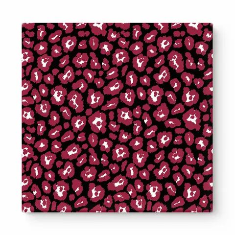 Burgundy & Black Leopard — National Football Teams