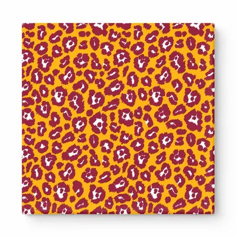 Gold & Burgundy Leopard — National Football Teams
