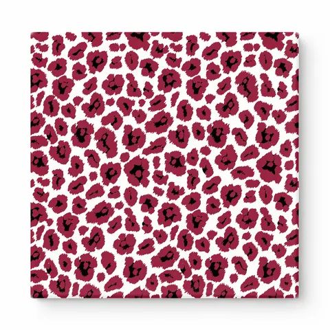 Burgundy & White Leopard — National Football Teams