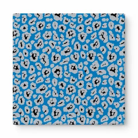 Bright Blue & White Leopard — National Football Teams
